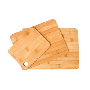 Durable 3-Piece Bamboo Cutting Board Set
