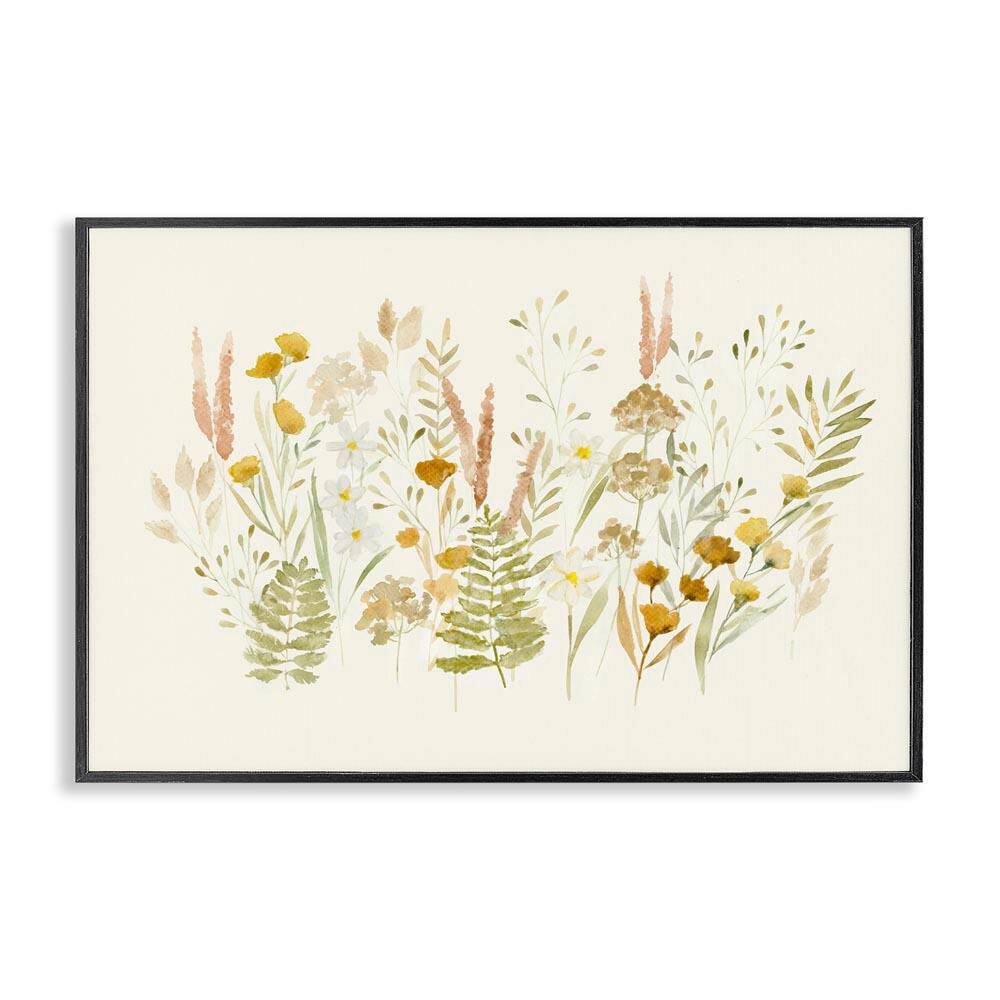 Wild Cottage Blooms by Hannah Dawson Black Framed Nature Giclee Art Print 12 in. x 18 in. price history on PriceWatchPro