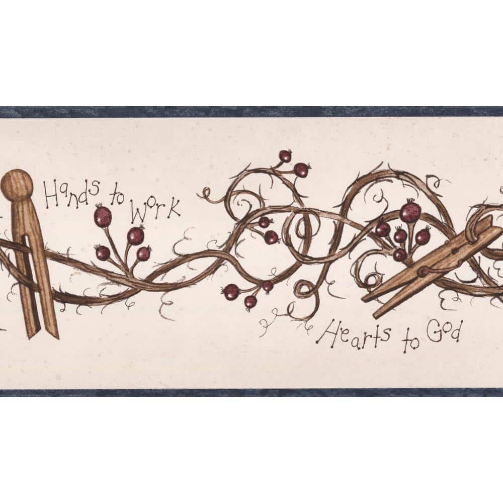 Chesapeake Border Multi Wallpaper BorderFAM65041B The Home Depot