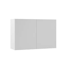 Designer Series Edgeley Assembled 36x24x12 in. Wall Bridge Kitchen Cabinet in White