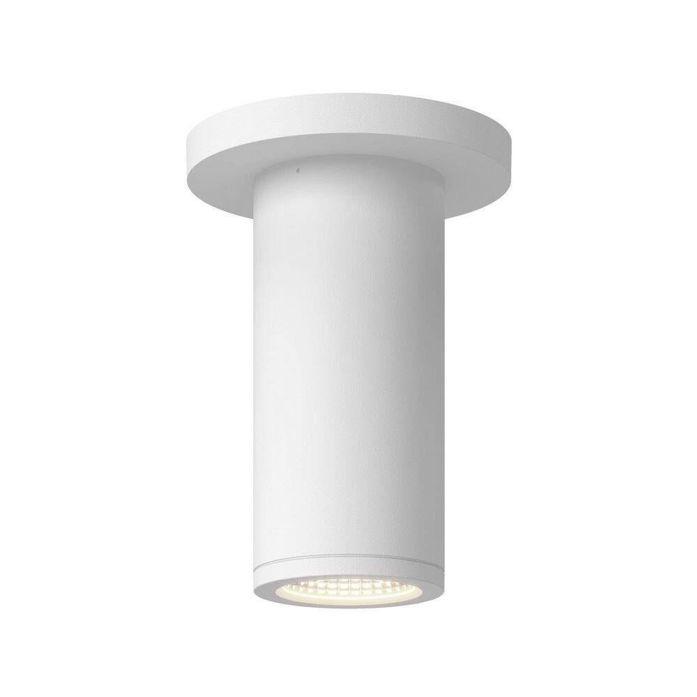 Nordic 6-in (2-in Dia. ) White LED Exterior Semi-Flush Mount price history on PriceWatchPro