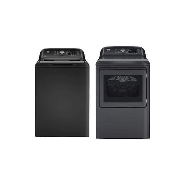 4.5 cu. ft. Top Load Washer and 7.4 cu. ft. Front Load Dryer in Diamond Gray