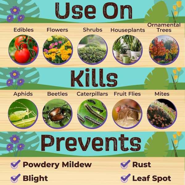 Captain Jack's Citrus, Fruit and Nut Orchard Spray, 32 oz. Concentrate, Fungicide, Insecticide and Miticide