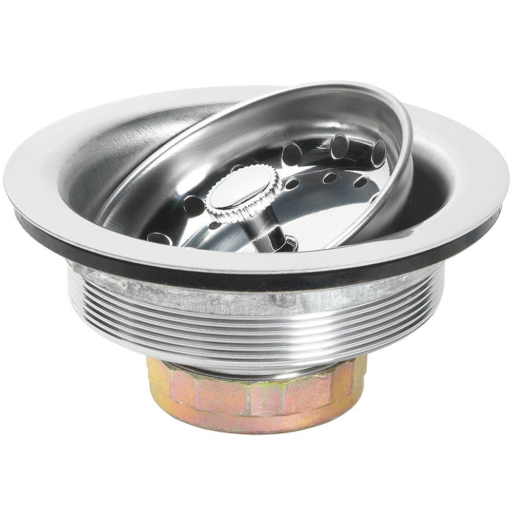 Stainless Steel Kitchen Sink Strainer with Polished Finish