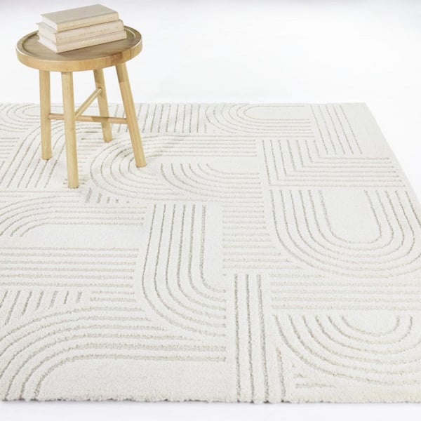Callum Cream 7 ft. 10 in. x 10 ft. Modern Arches Area Rug