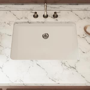 Packard 20-7/8 in. Undermount Ceramic Rectangular Bathroom Sink in White
