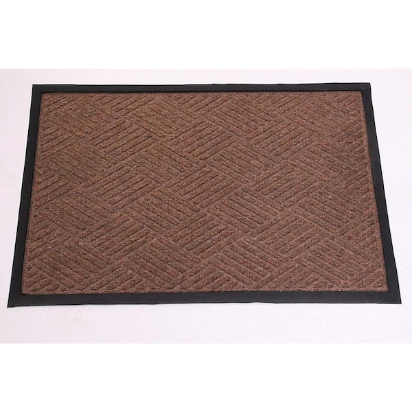 Unbranded Rhino Mats - OPUS Brown 36 in. x 60 in. Entrance Mat