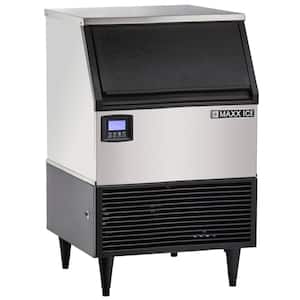 Intelligent Series Self-Contained Ice Machine, 200 lbs, in Stainless Steel/Black Trim