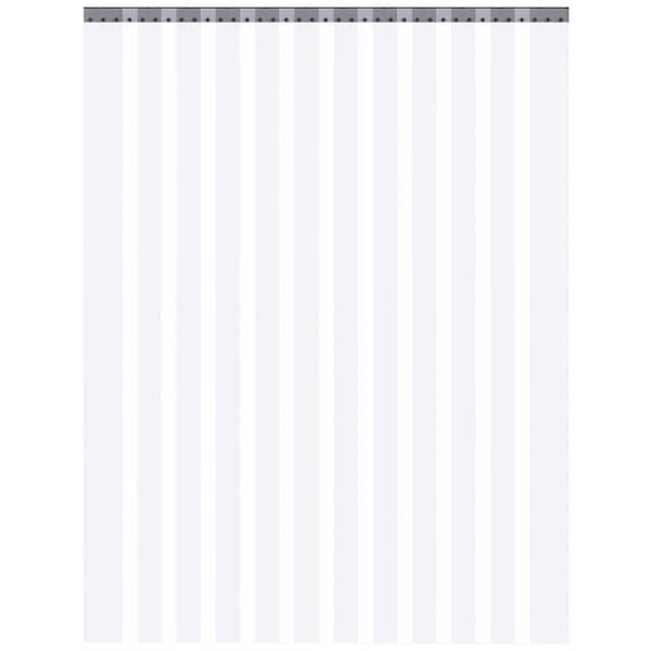 Luxe Collection 6 ft. x 8 ft. Frost PVC Strip Door Kit