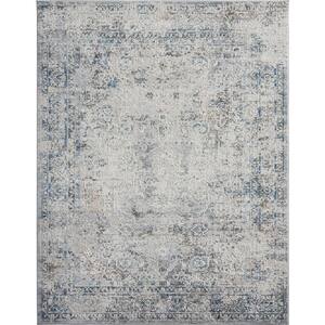 Vintage Blues/Greys 5 ft. 6 in. x 8 ft. 6 in. Area Rug