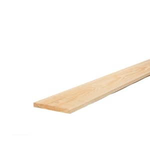 1 in. x 8 in. x 8 ft. Select Kiln-Dried Square Edge Whitewood Board