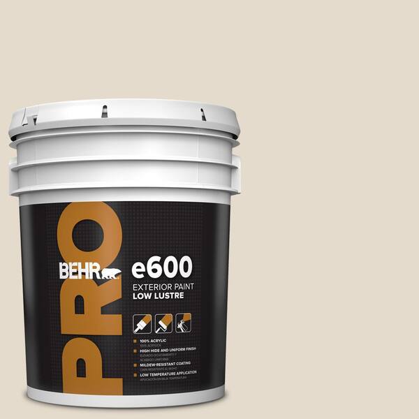 BEHR PRO 5 gal. #W-B-720 Oyster Low Luster Exterior Paint