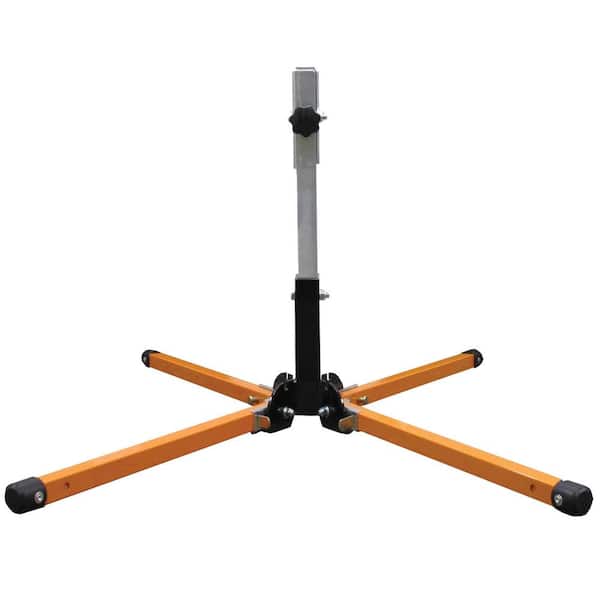 Compact Springless Sign Stand for Work Zone Roll-Up Signs