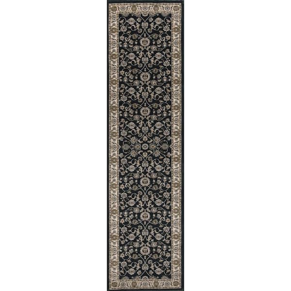 Kashan Bergama Green 2 ft. x 7 ft. Area Rug
