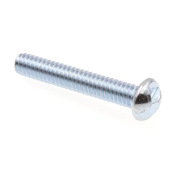 Prime-Line 1/4 in.-20 x 1-1/2 in. Zinc Plated Steel One-Way Round Head Machine Screws (100-Pack)