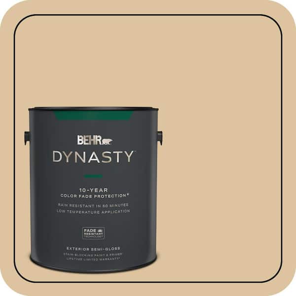 BEHR DYNASTY 1 gal. #ECC-13-1 Canoe Semi-Gloss Enamel Exterior Stain-Blocking Paint & Primer