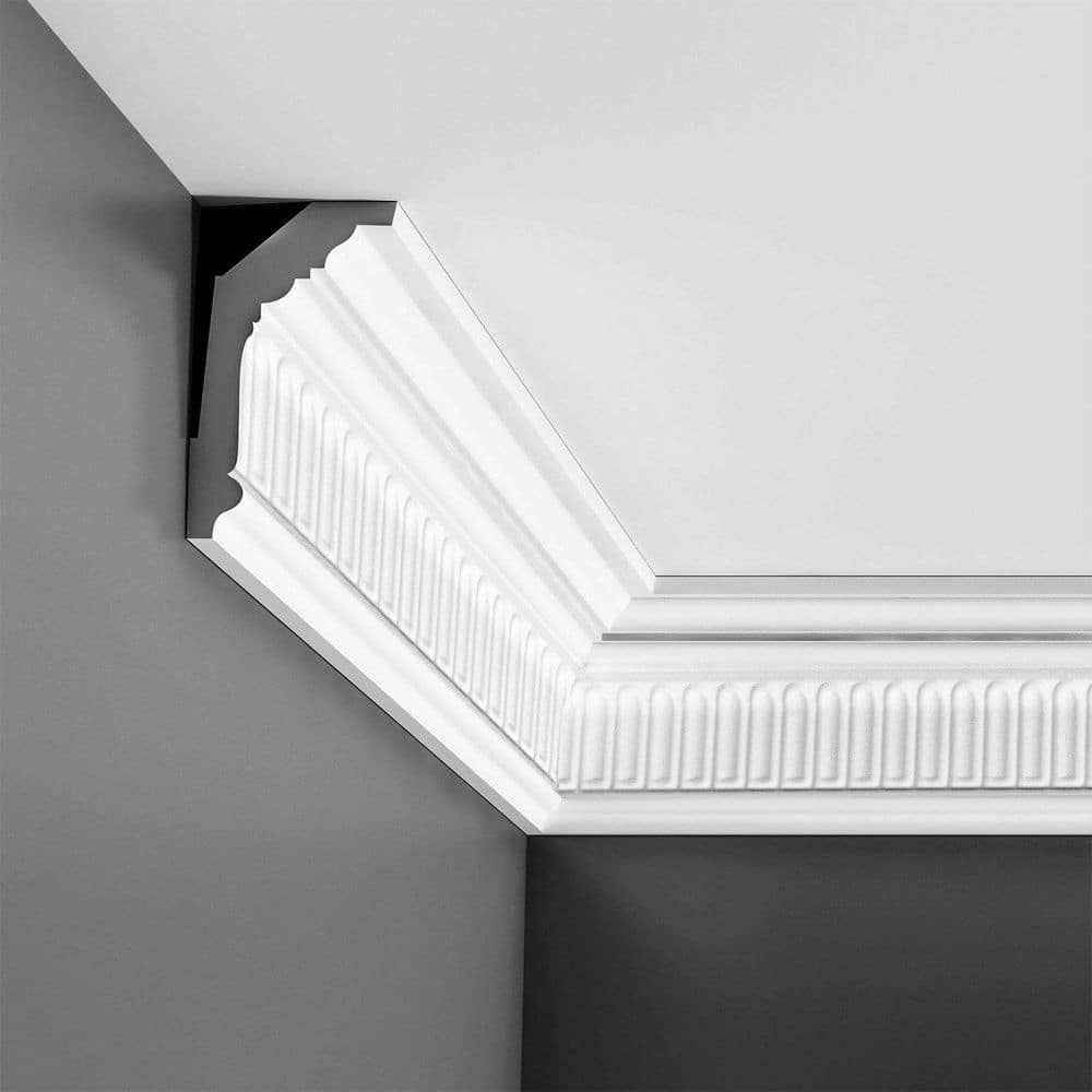 Primed White High Density Polyurethane Crown Moulding Set