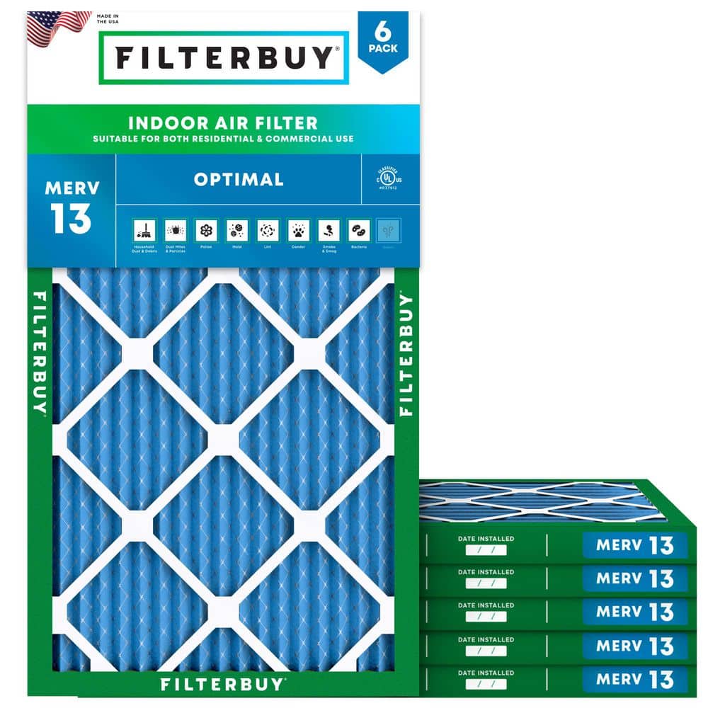 12 in. x 30.5 in. x 1 in. MERV 13 (FPR 10) Health Defense Pleated HVAC AC Furnace Air Filters Replacement (6-Pack) price history on PriceWatchPro