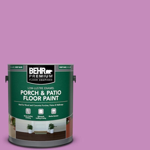 BEHR PREMIUM 1 gal. #P110-4 Rock Star Pink Low-Lustre Enamel Interior/Exterior Porch and Patio Floor Paint