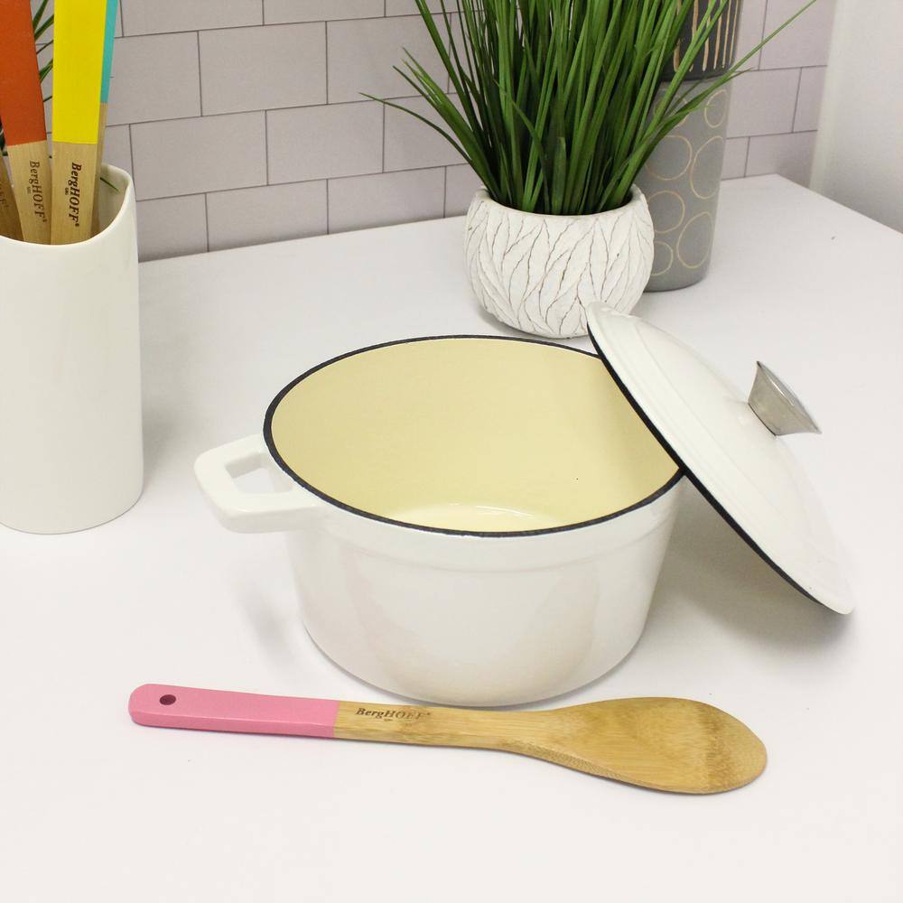 Neo 3Qt White Enameled Cast Iron Round Dutch Oven