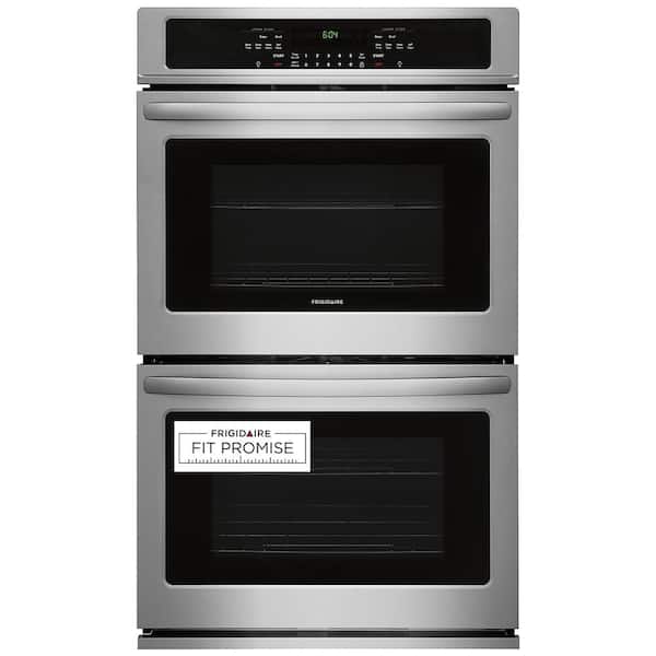 Frigidaire 30 In Double Electric Wall Oven Self Cleaning Stainless Steel Ffet3026ts The Home Depot - Electric Double Wall Oven 30 Inch Reviews
