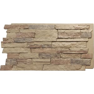 12 in. x 42 in. Faux Stone Siding Panel