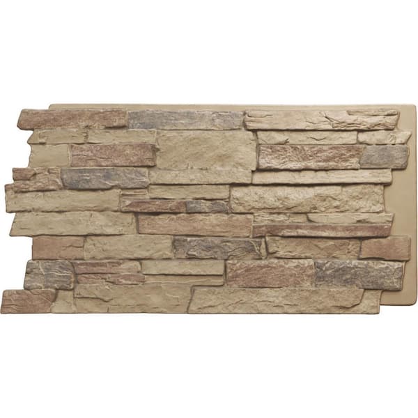 Ejoy 12 in. x 42 in. Faux Stone Siding Panel