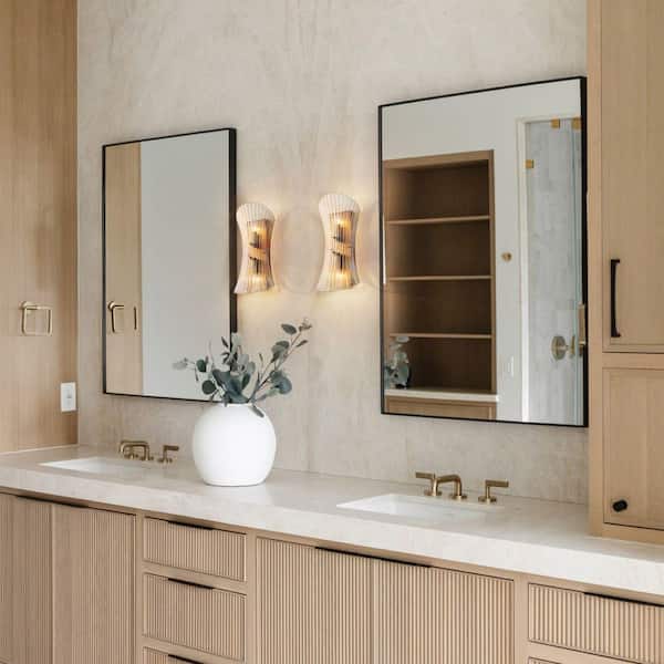 Onizbar 【Luxury】 ZYZWMB 15.35 in. Luxury 2-Light Brass Vintage Vanity Light with