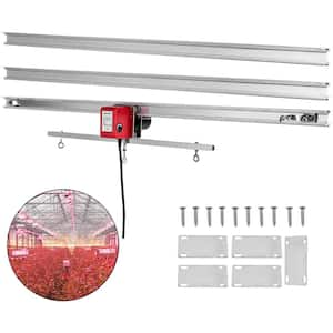 10 r/min Adjustable Indoor Grow Light Mover Track Rail Mover Kit 10.8 ft. Hydroponic Lighting System for Greenhouse