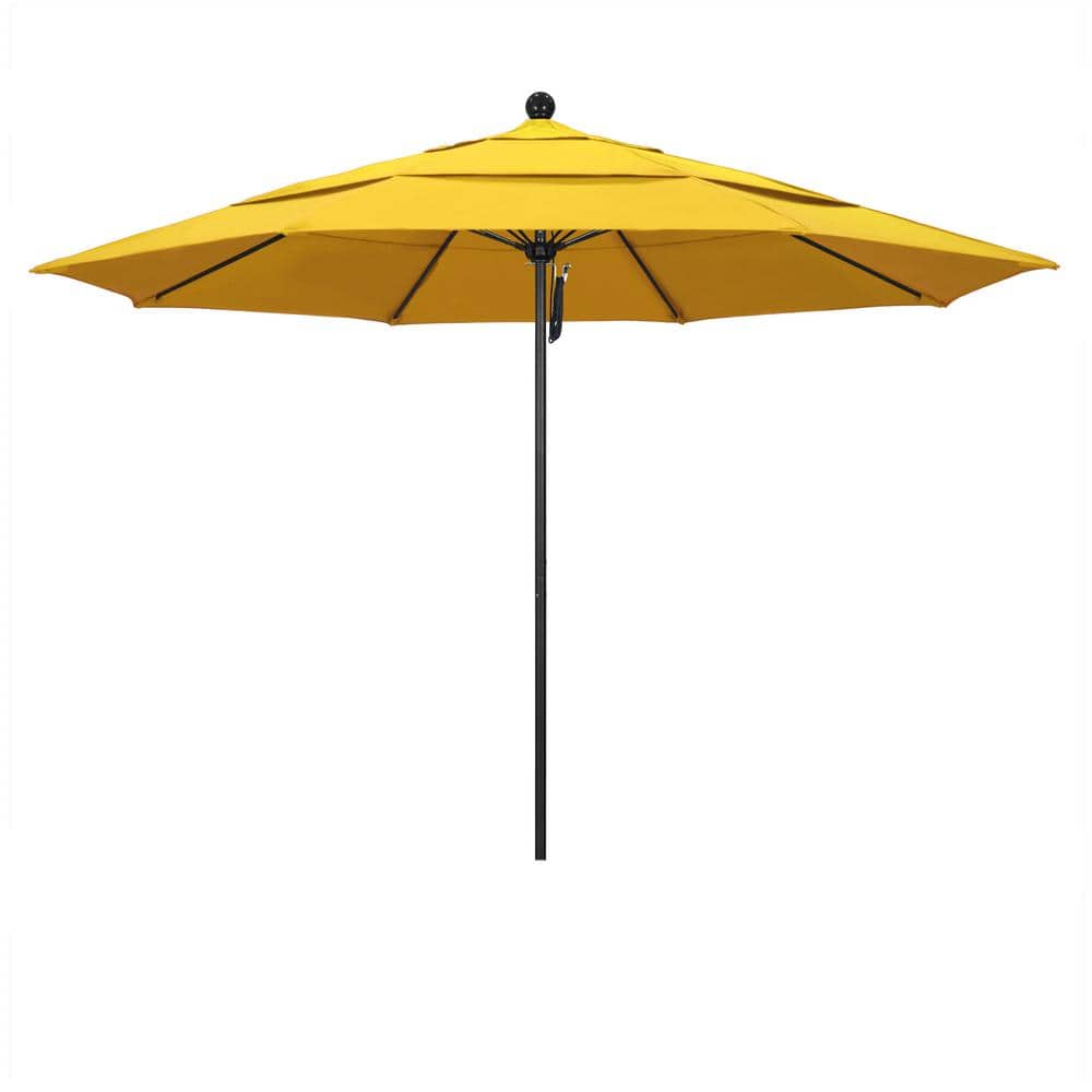 Reviews for California Umbrella 11 ft. Black Aluminum Commercial Market