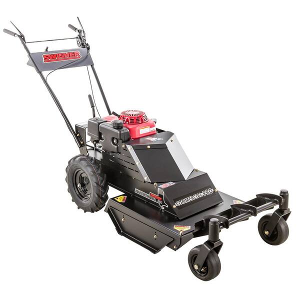 Swisher Predator Talon Pro 24 in. 10.2-HP Honda 12-Volt and recoil start Gas Commercial Self Propelled Brush Cutter