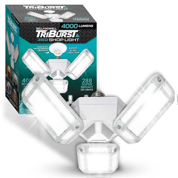 Triburst 360 Shop Light 40-Watt Equivalent E26 Base 4000 Lumens 288 LED Bright White Ceiling-Mount Specialty Light Bulb