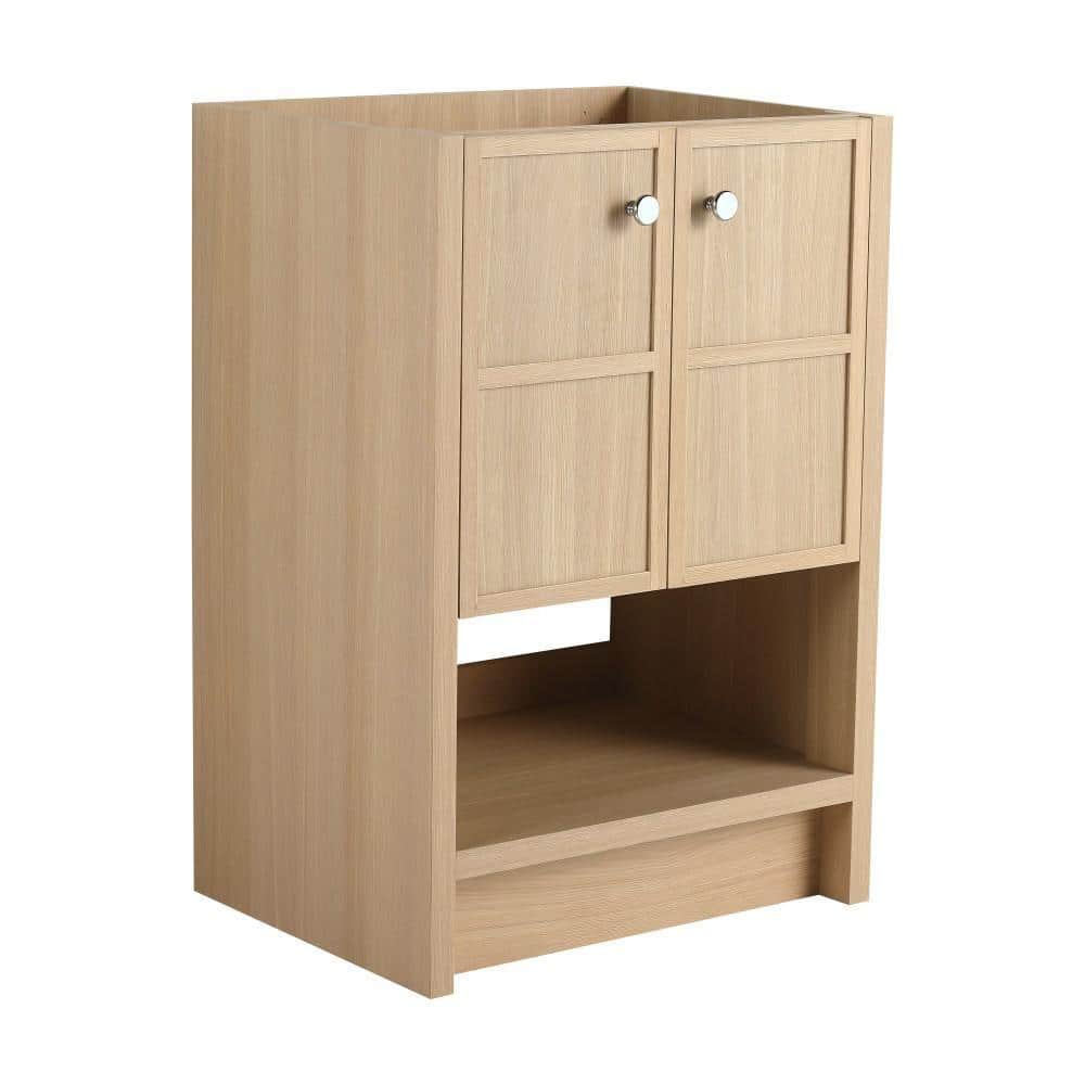 Bayhill 23.44 in. W x 17.94 in. D x 34.25 in. H Freestanding Bath Vanity Cabinet without Top in Original Oak Unassembled