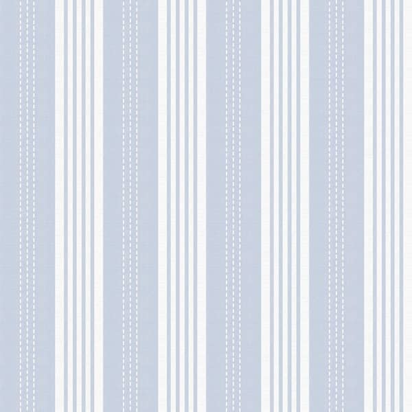 750 HOME Cottage Stripe Chambray Peel and Stick Wall Mural