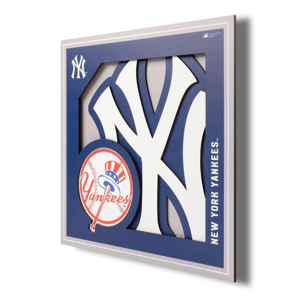 MLB New York Yankees 3D Logo Series Wall Art - 12x12 2507170 - The