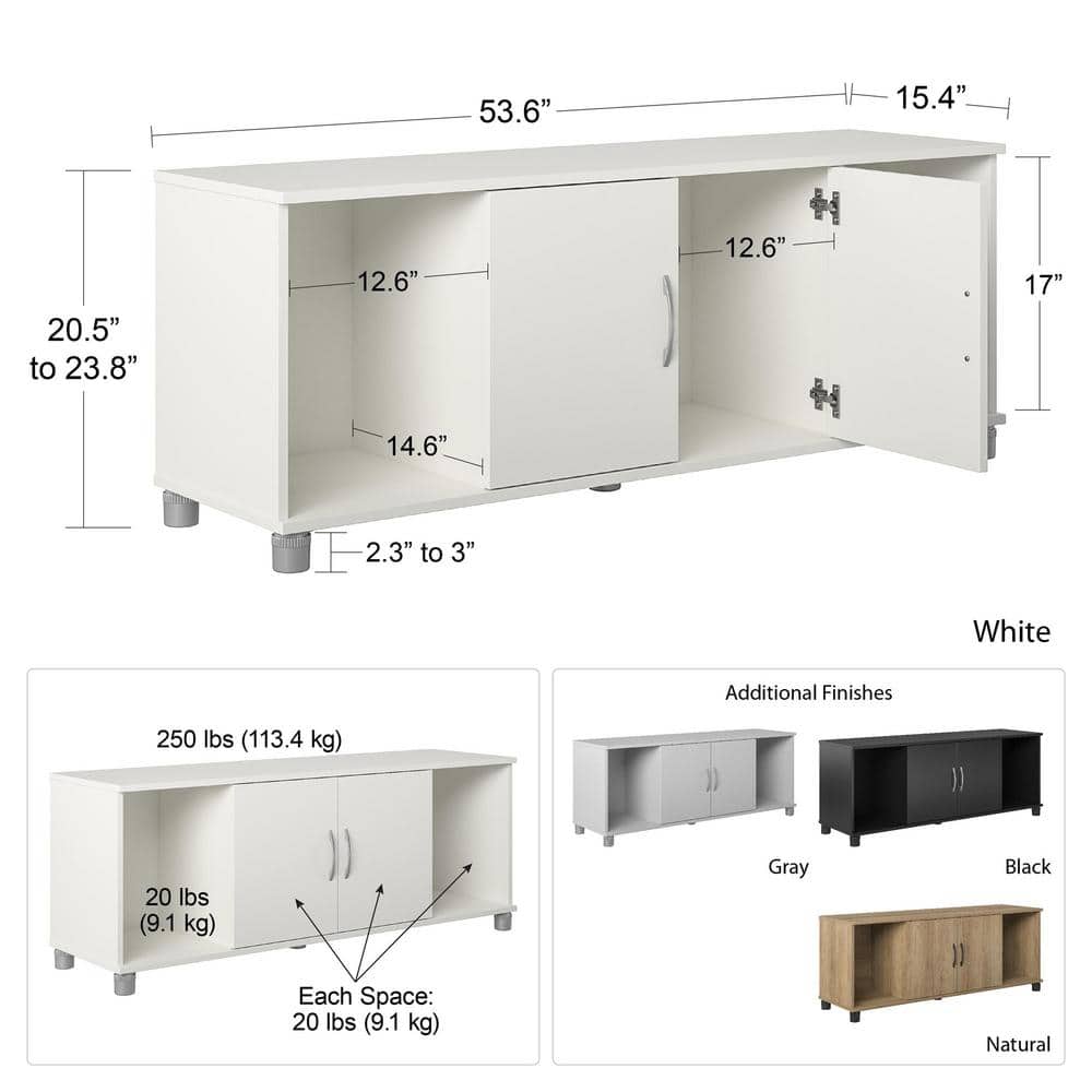 Natural Particle Board Shoe Storage Bench with Doors