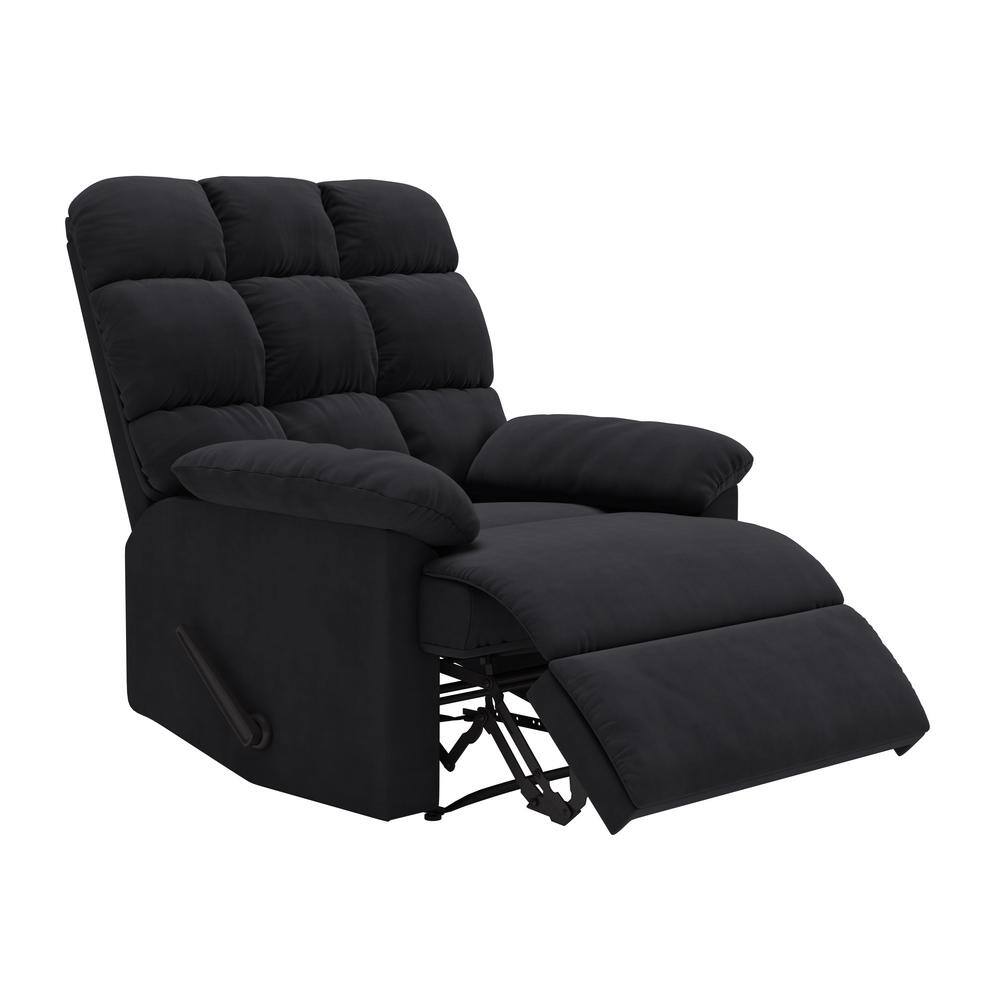 black leather wall hugger recliner