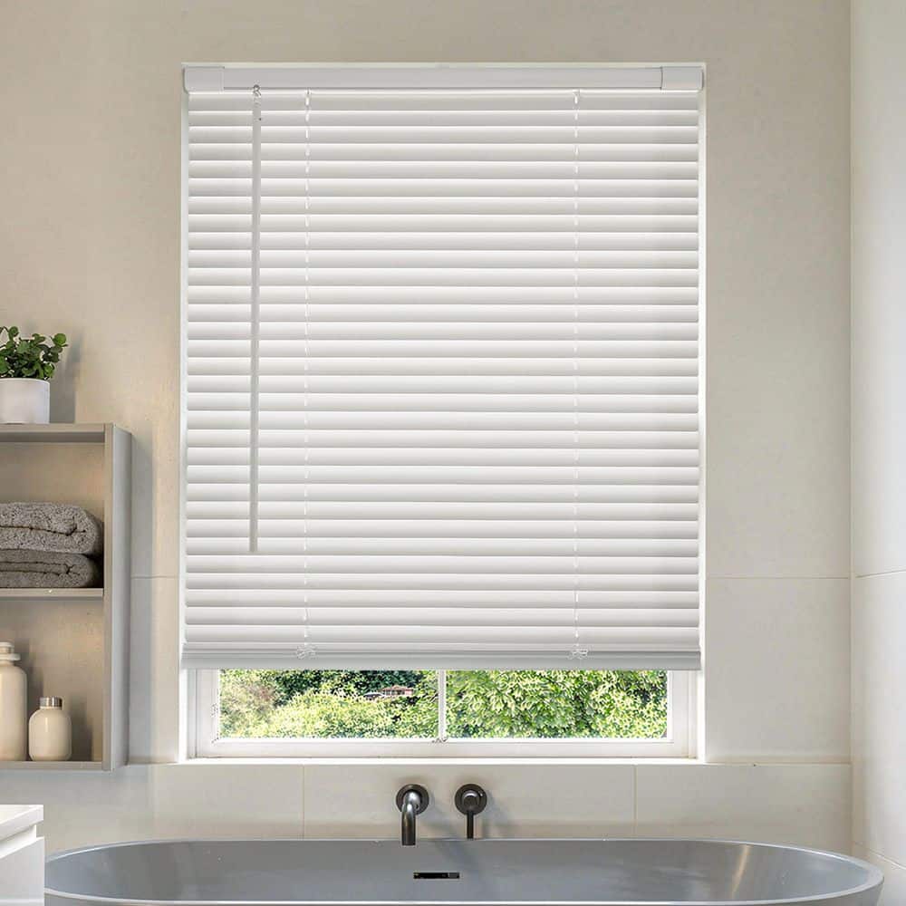 Perfect Lift Window Treatment EZ Grip No Drill No Tool White Cordless ...