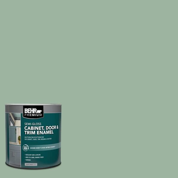 BEHR MARQUEE 1 gal. #S410-4 Copper Patina One-Coat Hide Semi-Gloss Enamel Interior Paint & Primer