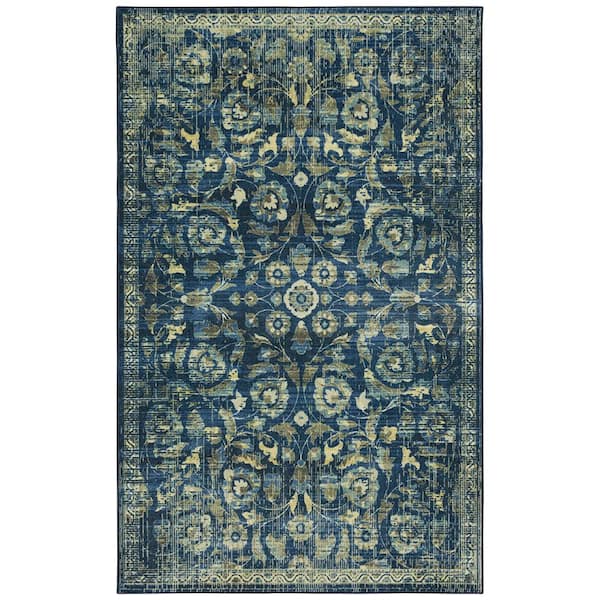 Mohawk Home Baikal Navy 8 ft. x 10 ft. Oriental Area Rug