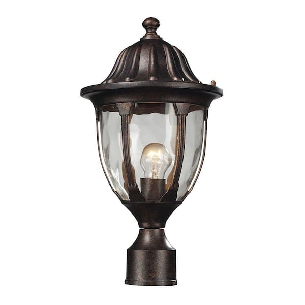 Titan Lighting Glendale 1-Light Outdoor Regal Bronze Post Light