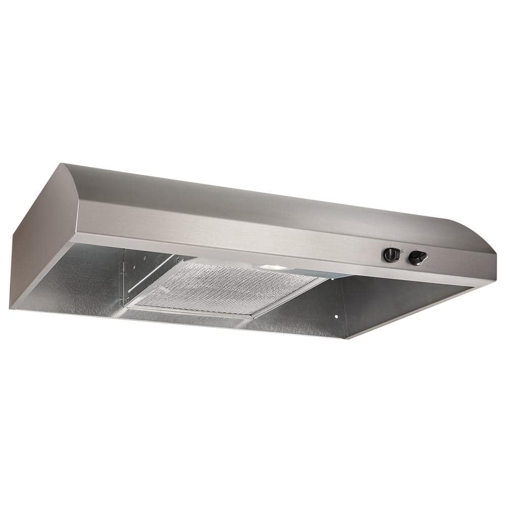 Broan-NuTone AR1 Series 30 in. 270 Max Blower CFM 4-Way Convertible  Under-Cabinet Range Hood with Light in Stainless Steel AR130SS The Home  Depot