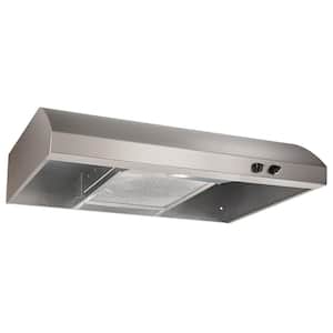 AR1 Series 30 in. 270 Max Blower CFM 4-Way Convertible Under-Cabinet Range Hood with Light in Stainless Steel