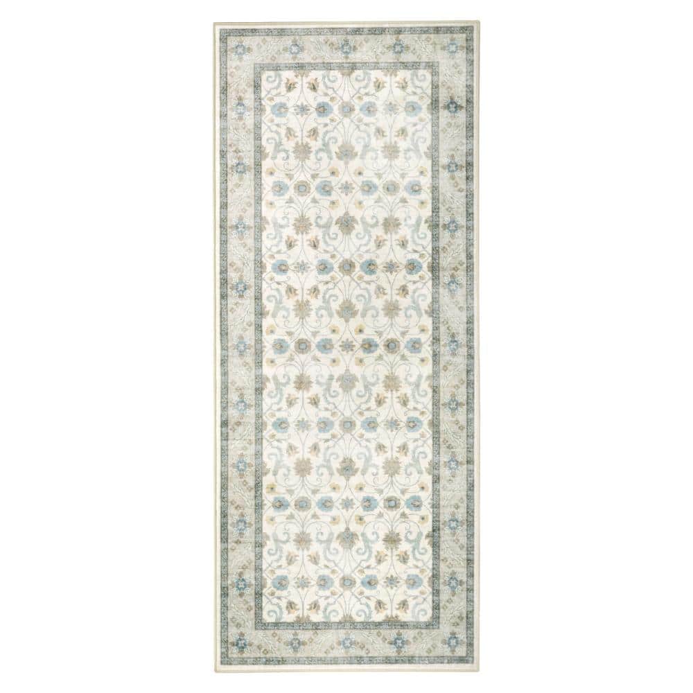 Emberlee 2 ft. X 5 ft. Sage Green Oriental Machine Washable Runner Rug price history on PriceWatchPro