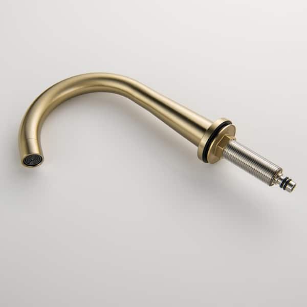 8 in. Widespread Dual Handle 3-Hole Bathroom Faucet 1. 2 gpm in Brushed Gold