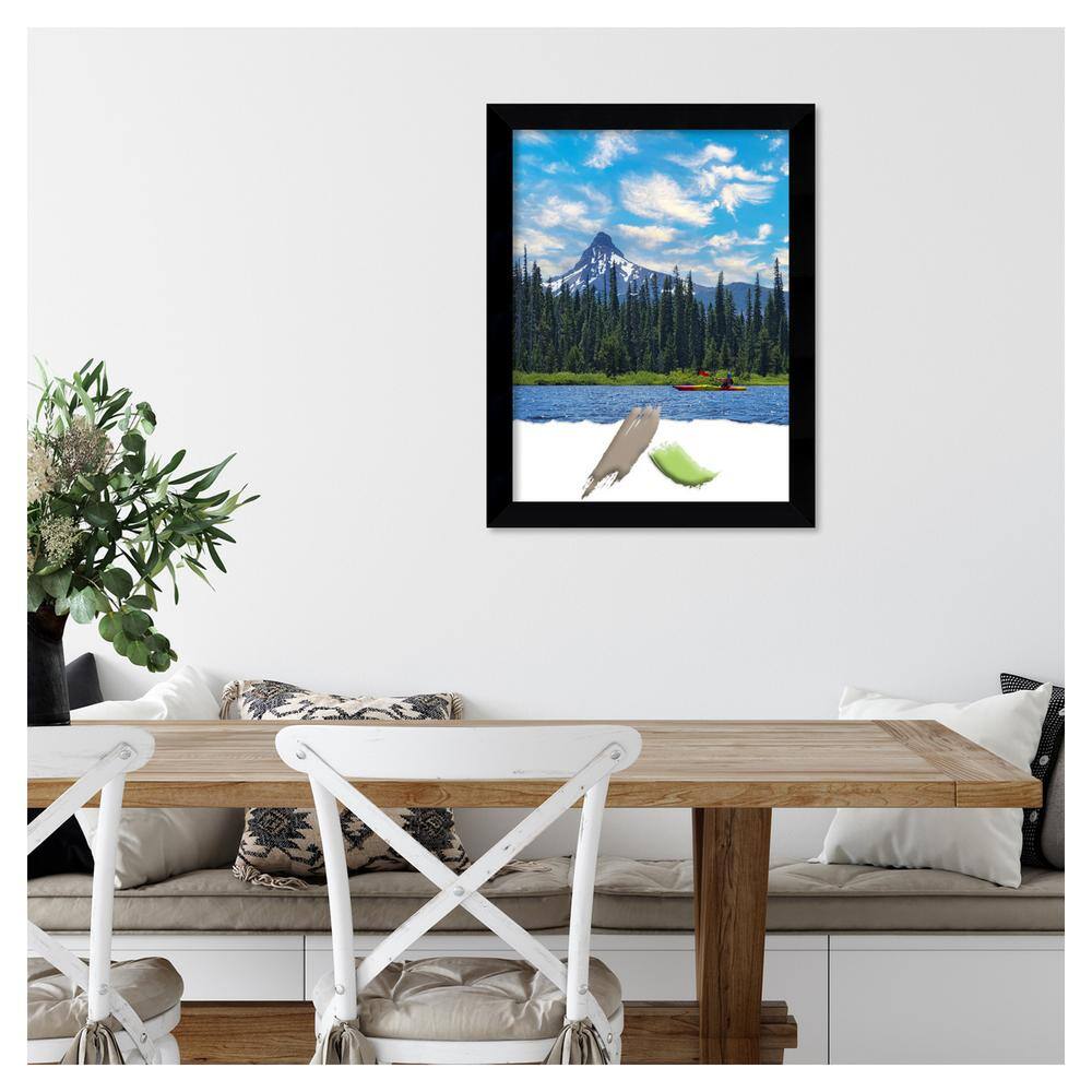 Matte Black Wood Rectangle Wall Picture Frame