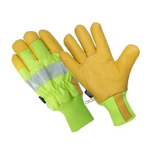 HANDS ON Men's Micro Fleece Gloves, Anti-Slip Grip, Thinsulate Lined, 100%  Waterproof CT8500 - The Home Depot