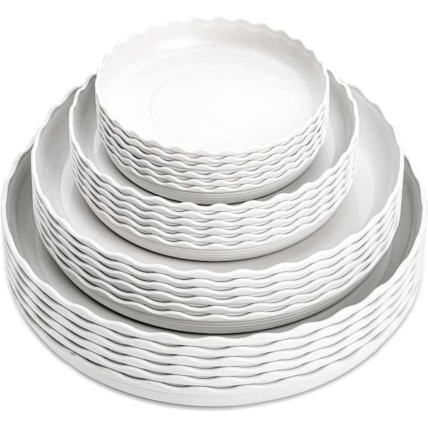 24 Pack Plastic Plant Saucer