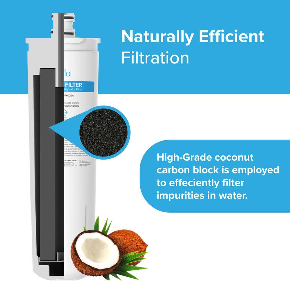 Brio White Carbon Charcoal Refrigerator Replacement Filter