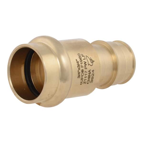 3/4 in. PEX-A Brass Expansion x 3/4 in. Copper Press Adapter (25-Pack)
